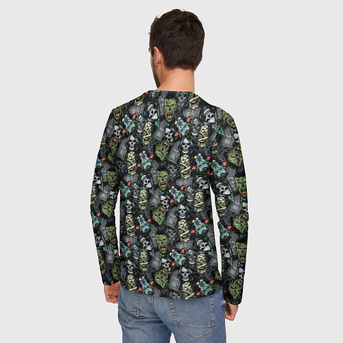 Мужской лонгслив Мертвецы / 3D-принт – фото 4