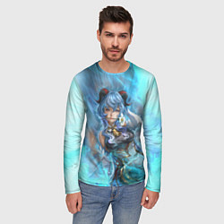 Лонгслив мужской Гань Юй Ganyu Геншин Импакт Z, цвет: 3D-принт — фото 2