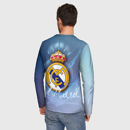 Мужской лонгслив FC РЕАЛ МАДРИД / 3D-принт – фото 4