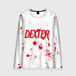 Лонгслив мужской Dexter logo Декстер брызги крови, цвет: 3D-принт