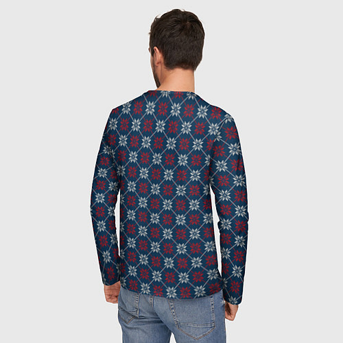 Мужской лонгслив Свитер Алатырь / 3D-принт – фото 4