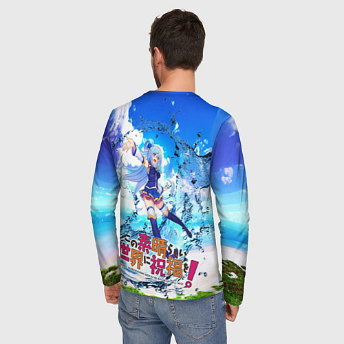 Мужской лонгслив AquаKaraoke / 3D-принт – фото 4