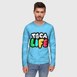 Лонгслив мужской Toca Life: Logo, цвет: 3D-принт — фото 2