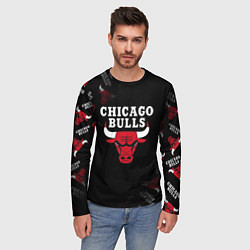 Лонгслив мужской ЧИКАГО БУЛЛС БЫКИ CHICAGO BULLS, цвет: 3D-принт — фото 2