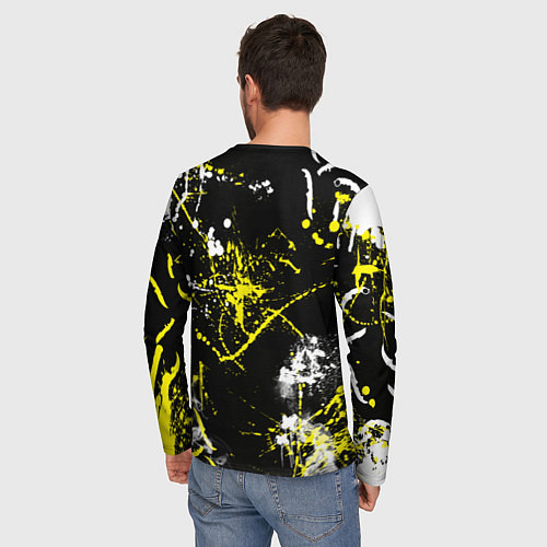 Мужской лонгслив CS:GO Брызги красок / 3D-принт – фото 4