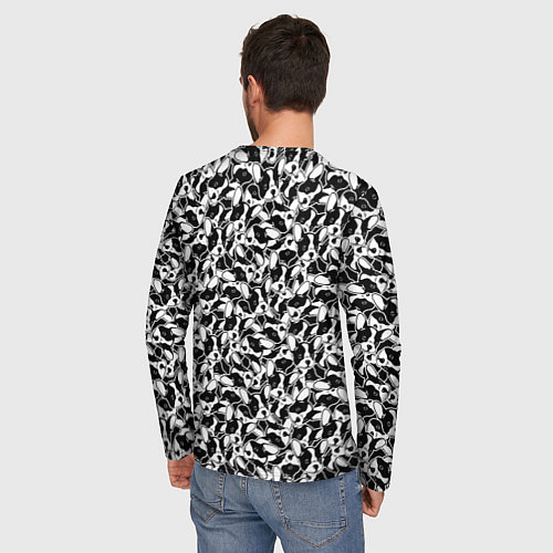 Мужской лонгслив Щенки Французского Бульдога / 3D-принт – фото 4