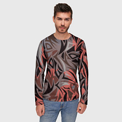 Лонгслив мужской Абстракция Энергия, цвет: 3D-принт — фото 2