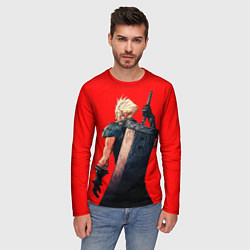 Лонгслив мужской Клауд С мечом final fantasy, цвет: 3D-принт — фото 2