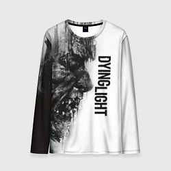 Мужской лонгслив DYING LIGHT BLACK & WHITE ZOMBIE FACE