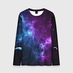 Лонгслив мужской NEON GALAXY НЕОНОВЫЙ КОСМОС, цвет: 3D-принт