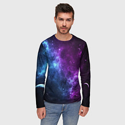 Лонгслив мужской NEON GALAXY НЕОНОВЫЙ КОСМОС, цвет: 3D-принт — фото 2