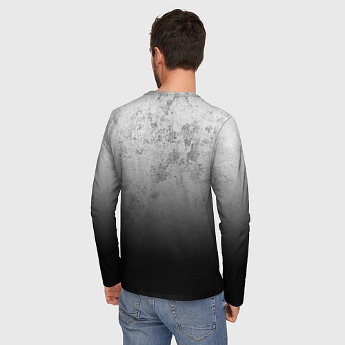 Мужской лонгслив DYING LIGHT ТРЕЩИНЫ GOOD NIGHT AND GOOD LUCK / 3D-принт – фото 4