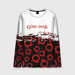 Лонгслив мужской God of War Logo Pattern, цвет: 3D-принт
