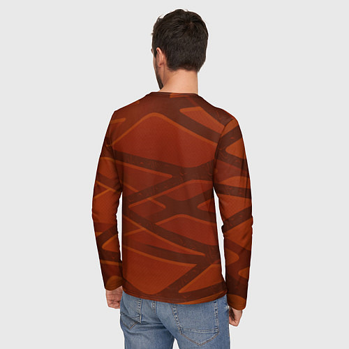 Мужской лонгслив Тигр Evil / 3D-принт – фото 4