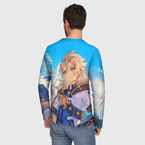 Мужской лонгслив Genshin Impact: Albedo / 3D-принт – фото 4