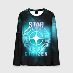 Лонгслив мужской Star Citizen spaceship, цвет: 3D-принт