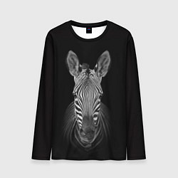 Лонгслив мужской Зебраzebra, цвет: 3D-принт