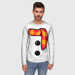 Лонгслив мужской Snowman Outfit, цвет: 3D-принт — фото 2