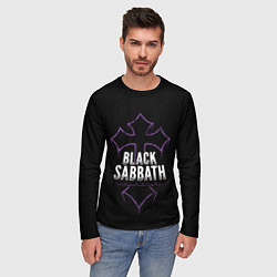 Лонгслив мужской Black Sabbat Cross, цвет: 3D-принт — фото 2