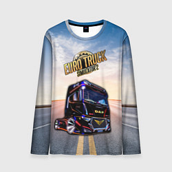 Лонгслив мужской Euro Truck Simulator Евро Трек Симулятор, цвет: 3D-принт