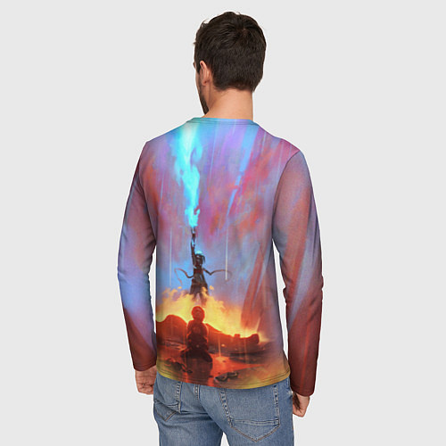 Мужской лонгслив JINX ARCANE LOL LEAGUE OF LEGENDS / 3D-принт – фото 4