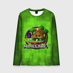 Лонгслив мужской Minecraft Logo Green, цвет: 3D-принт