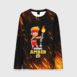 Лонгслив мужской Brawl Stars - Amber, цвет: 3D-принт