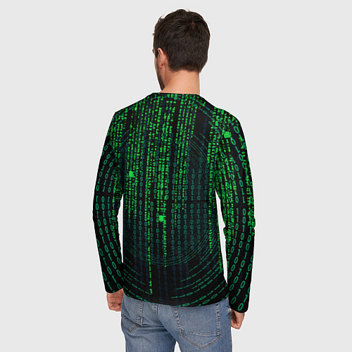 Мужской лонгслив Cat in The Digital World / 3D-принт – фото 4