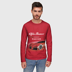 Лонгслив мужской Alfa Romeo - red dream!, цвет: 3D-принт — фото 2