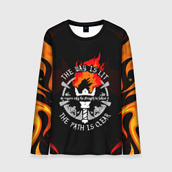 Лонгслив мужской DARKEST DUNGEON FIRE ФАКЕЛ, цвет: 3D-принт
