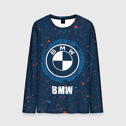 Лонгслив мужской BMW BMW Брызги, цвет: 3D-принт