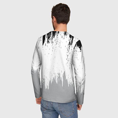 Мужской лонгслив Mercedes-Benz - Текстура / 3D-принт – фото 4
