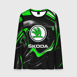 Лонгслив мужской Skoda: Auto Logo, цвет: 3D-принт