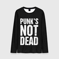 Лонгслив мужской PUNKS NOT DEAD Панки Живы, цвет: 3D-принт