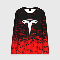 Лонгслив мужской Tesla sport red, цвет: 3D-принт
