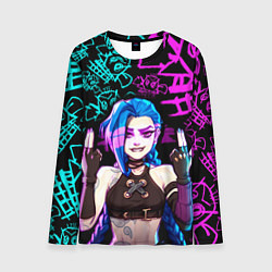 Лонгслив мужской JINX ДЖИНКС NEON PATTERN, цвет: 3D-принт