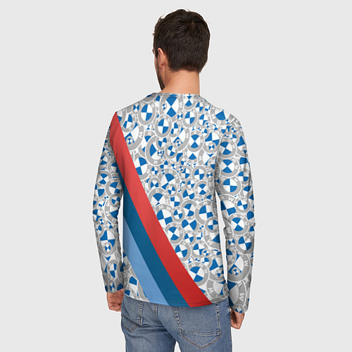 Мужской лонгслив BMW LOGO 2020 PATTERN M SPORT / 3D-принт – фото 4