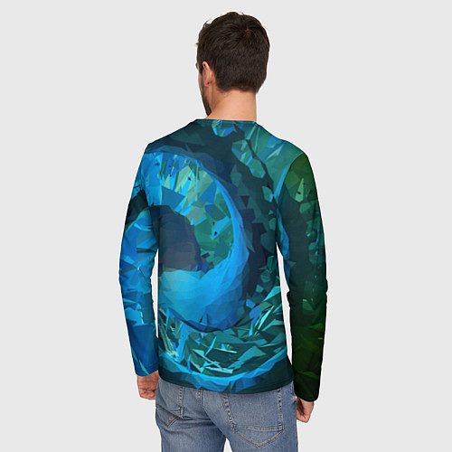 Мужской лонгслив Horizon Aloy art / 3D-принт – фото 4
