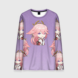 Лонгслив мужской Yae Miko Chibi, цвет: 3D-принт