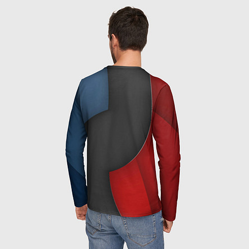 Мужской лонгслив Rayman на абстрактном фоне / 3D-принт – фото 4