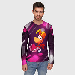 Лонгслив мужской Rayman держит сердце в руках, цвет: 3D-принт — фото 2