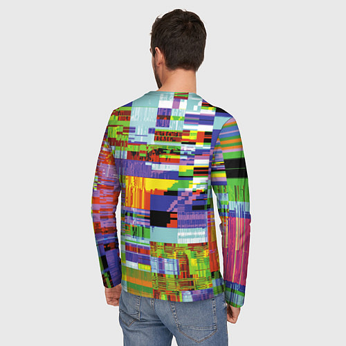 Мужской лонгслив Vanguard glitch fashion pattern 2022 / 3D-принт – фото 4