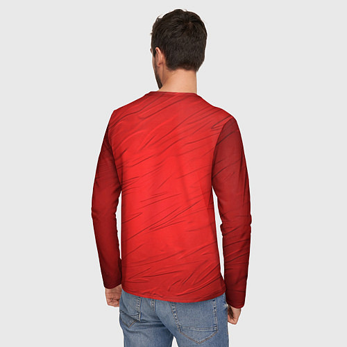 Мужской лонгслив Ac milan милан / 3D-принт – фото 4