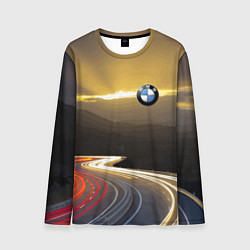 Лонгслив мужской BMW Night route, цвет: 3D-принт