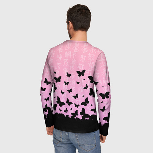 Мужской лонгслив GOT7 БАБОЧКИ / 3D-принт – фото 4
