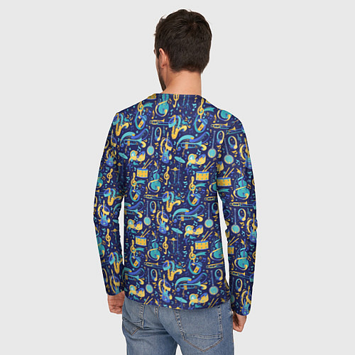 Мужской лонгслив Музыкальные Инструменты Музыкант / 3D-принт – фото 4