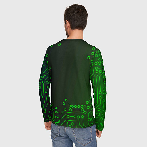 Мужской лонгслив Judy art cyberpunk 2077 / 3D-принт – фото 4