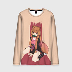 Лонгслив мужской Raccoon andTanuki, цвет: 3D-принт