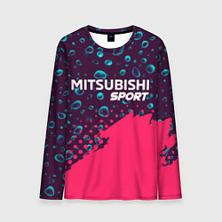 Лонгслив мужской MITSUBISHI Sport Краски, цвет: 3D-принт