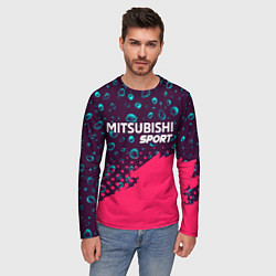 Лонгслив мужской MITSUBISHI Sport Краски, цвет: 3D-принт — фото 2
